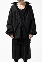 画像をギャラリービューアに読み込む, Y&#39;s....  PANELED ZIP BLOUSON / SUPER 120&#39;s DOESKIN (BLACK)