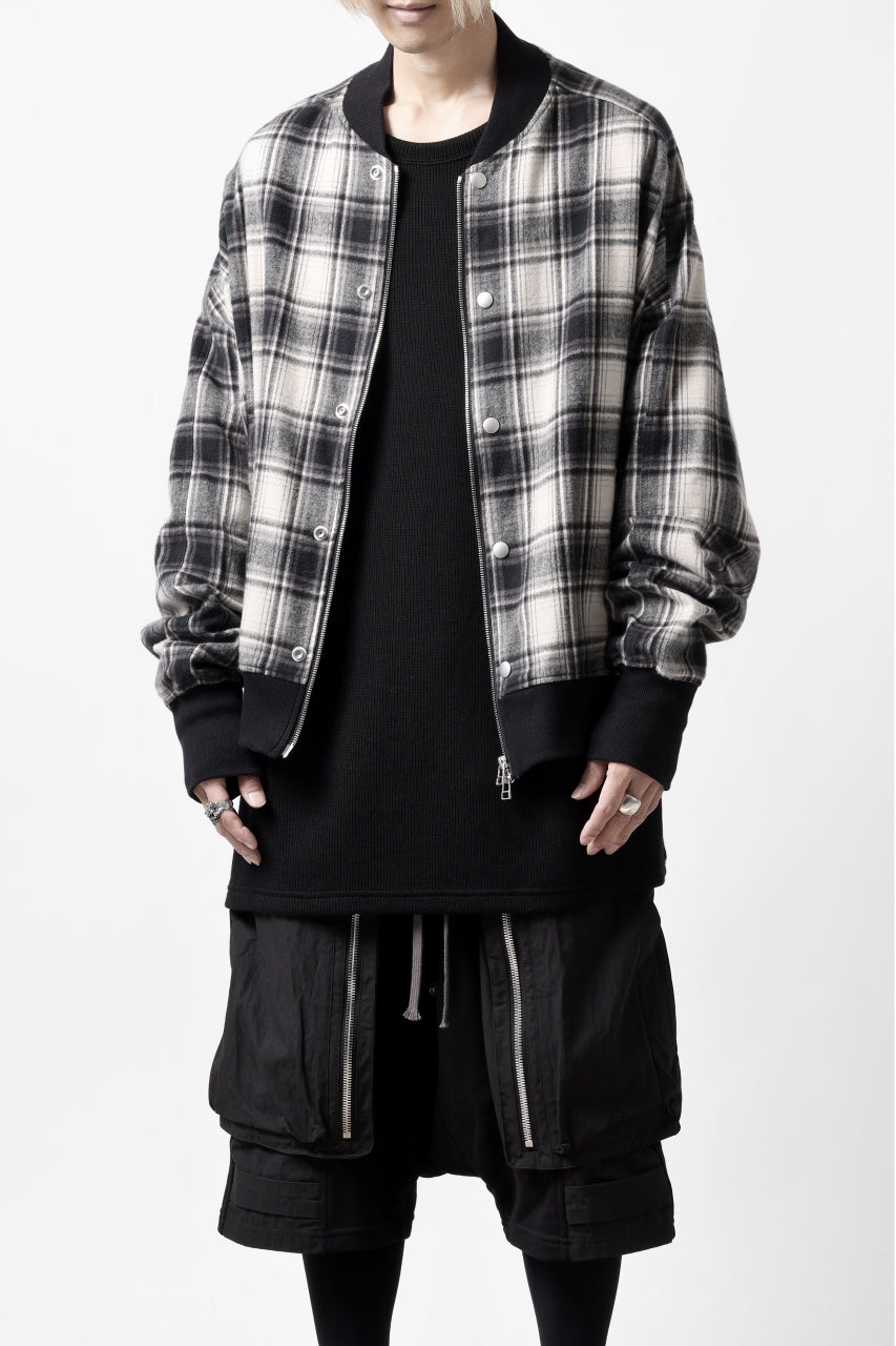 Load image into Gallery viewer, A.F ARTEFACT CHECK MA-1 BLOUSON (BLACK x WHITE)
