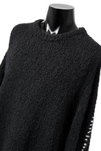 画像をギャラリービューアに読み込む, thomkrom HAND STITCH KNIT PULLOVER / ALPACA WOOL (BLACK)