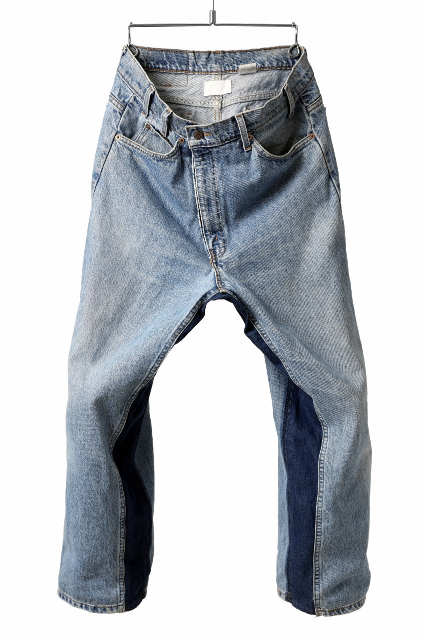 画像をギャラリービューアに読み込む, CHANGES VINTAGE REMAKE REGULAR FIT DENIM JOINT PANTS / VINTAGE DENIM (INDIGO #C)