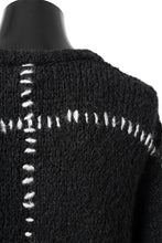 Load image into Gallery viewer, thomkrom HAND STITCH KNIT PULLOVER / ALPACA WOOL (BLACK)