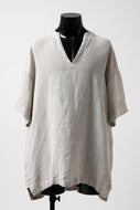 _vital exclusive minimal tunica tops / soft dobby linen (BEIGE)
