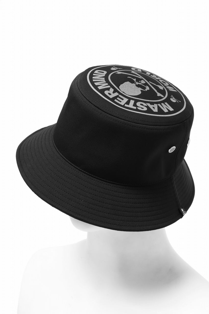 mastermind WORLD REFLECTIVE SKULL BUCKET HAT (BLACK)