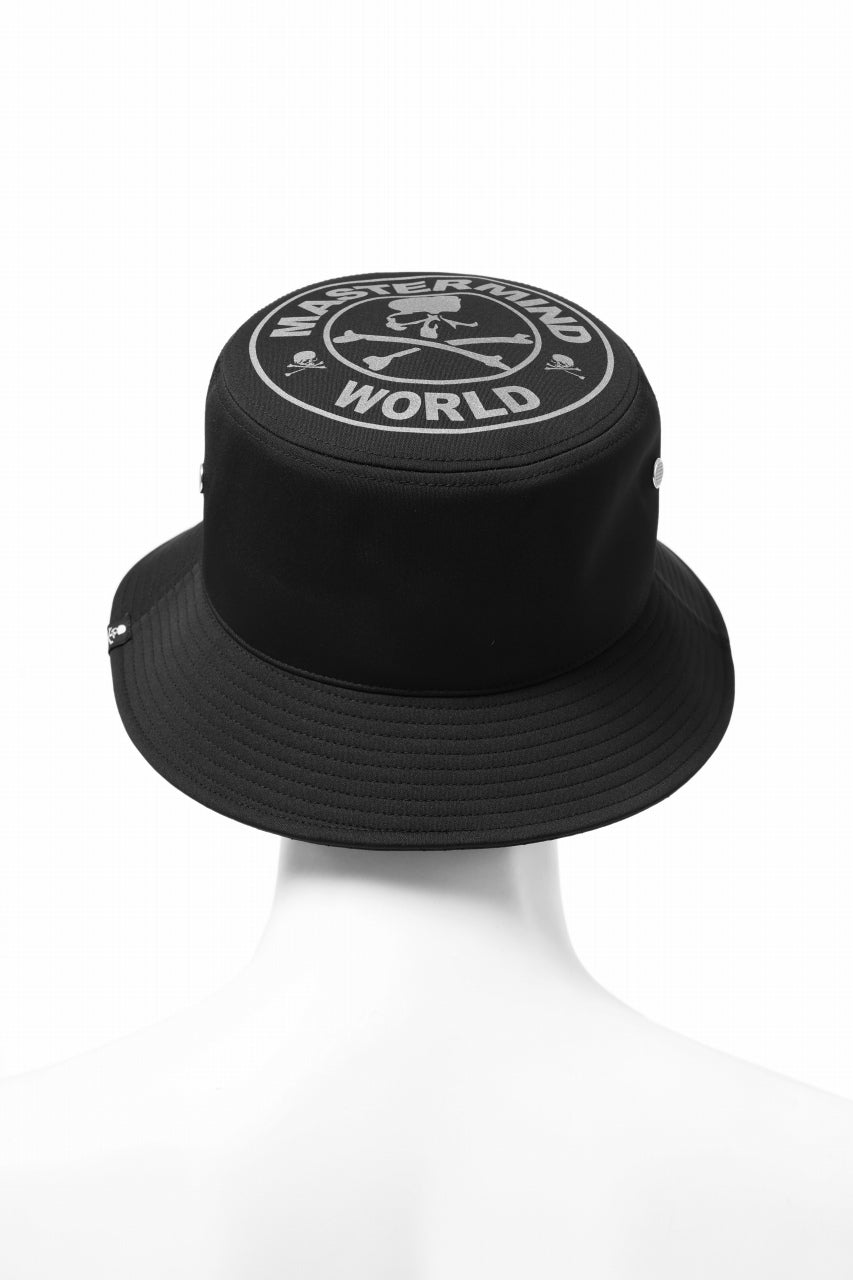 mastermind WORLD REFLECTIVE SKULL BUCKET HAT (BLACK)