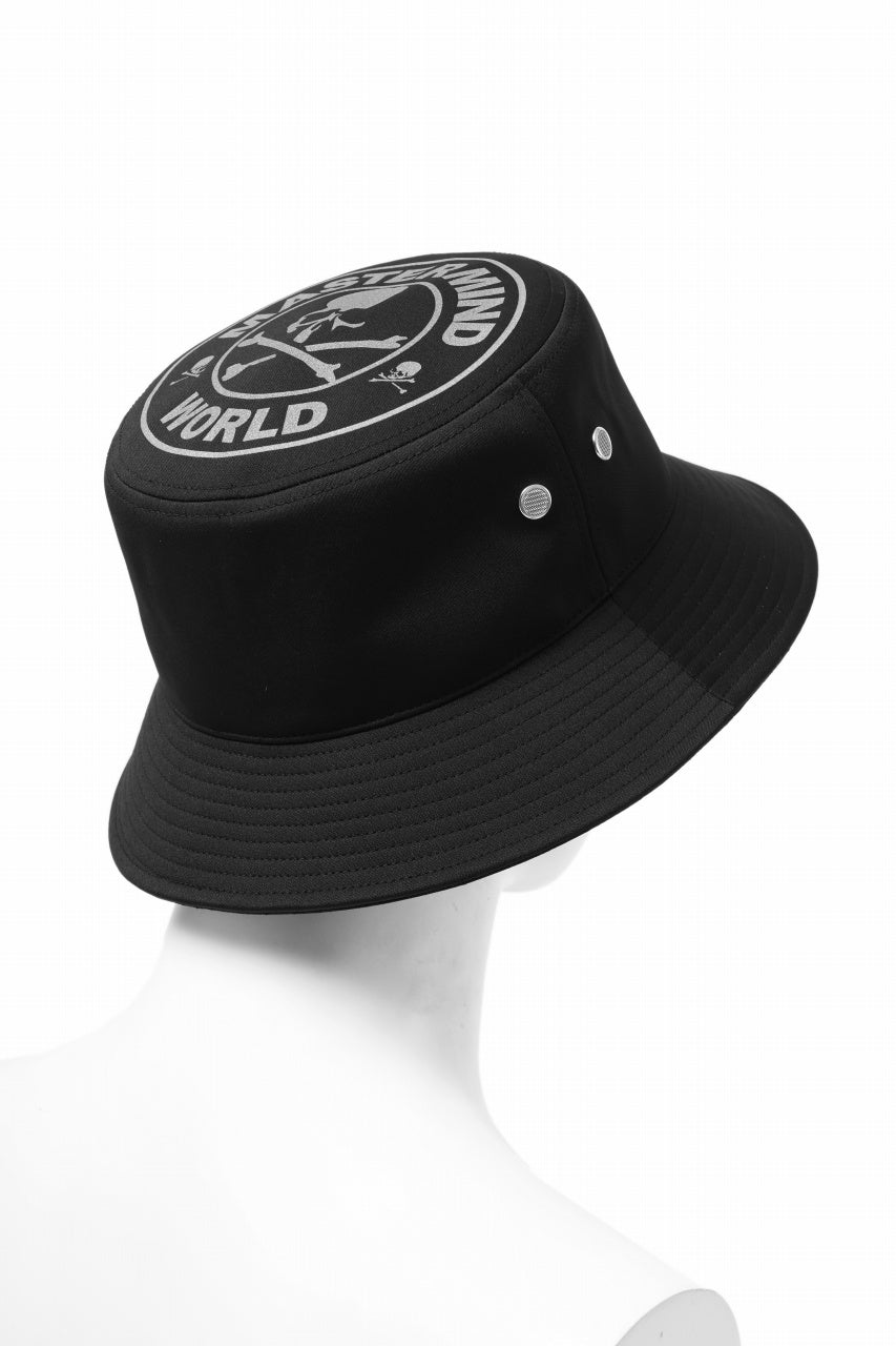 mastermind WORLD REFLECTIVE SKULL BUCKET HAT (BLACK)