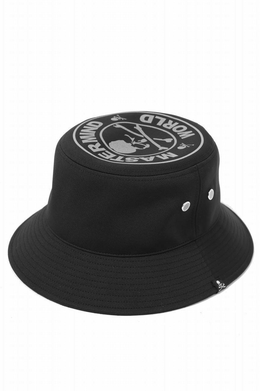 mastermind WORLD REFLECTIVE SKULL BUCKET HAT (BLACK)