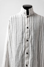 画像をギャラリービューアに読み込む, _vital exclusive oversized shirt / random stripe linen (WHITE)