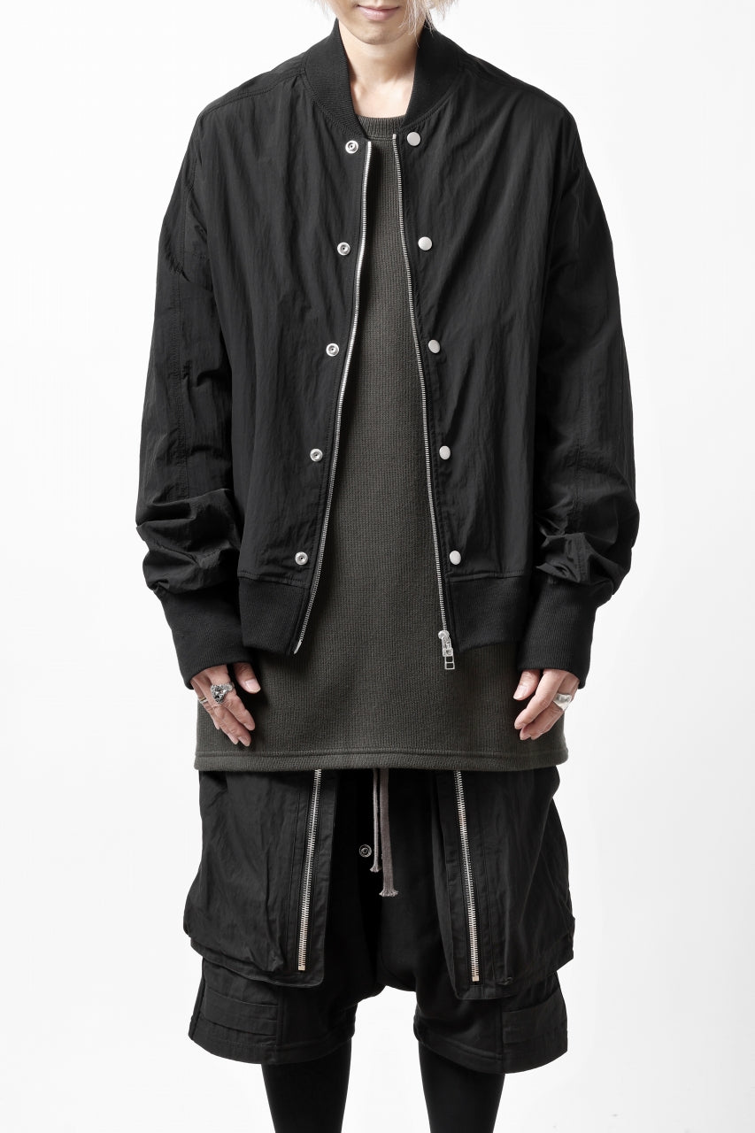 A.F ARTEFACT MA-1 BLOUSON / LIGHT WEIGHT NYLON (ALL BLACK)