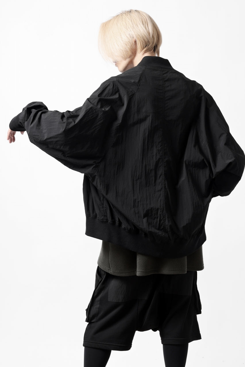 Load image into Gallery viewer, A.F ARTEFACT MA-1 BLOUSON / LIGHT WEIGHT NYLON (ALL BLACK)