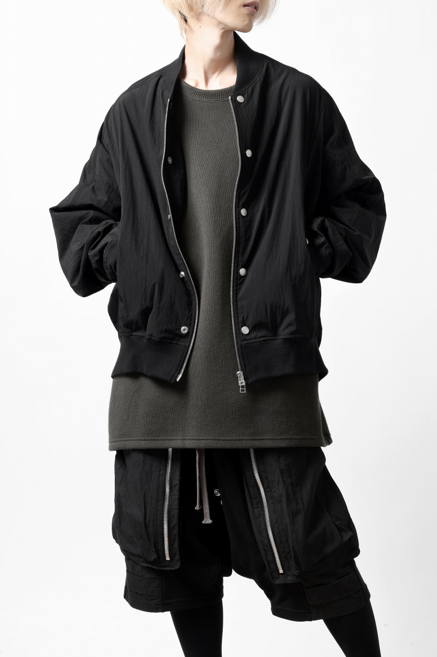 A.F ARTEFACT MA-1 BLOUSON / LIGHT WEIGHT NYLON (ALL BLACK)