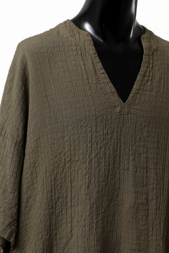Load image into Gallery viewer, _vital exclusive minimal tunica tops / soft waffle woven (KHAKI)