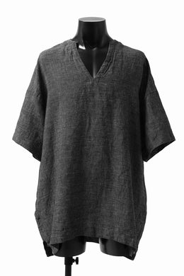 _vital exclusive minimal tunica tops / soft dobby linen (BLACK)