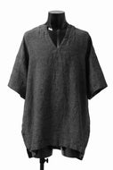 _vital exclusive minimal tunica tops / soft dobby linen (BLACK)