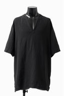 _vital exclusive minimal tunica tops / soft crepe linen (BLACK)