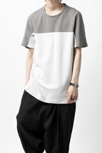 画像をギャラリービューアに読み込む, incarnation ARCH SHORT SLEEVE TOPS / ELASTIC F.TERRY (GREY x LIGHT GREY)