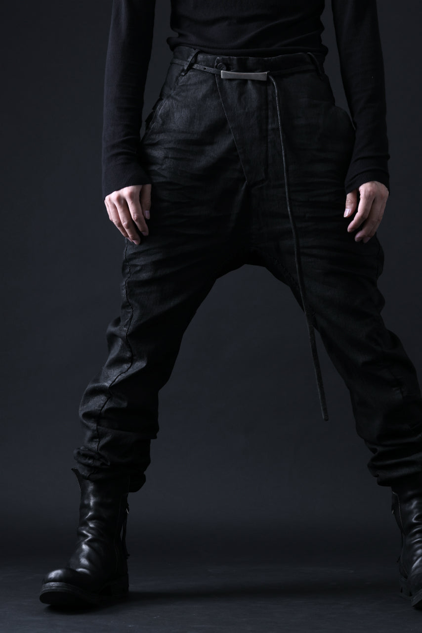 masnada BAGGY JEANS / REPURPOSED STRETCH (BLACK HAND SMEARED RESIN)