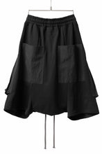 画像をギャラリービューアに読み込む, A.F ARTEFACT RECTANGLE BOX SARROUEL CARGO SHORTS (BLACK)