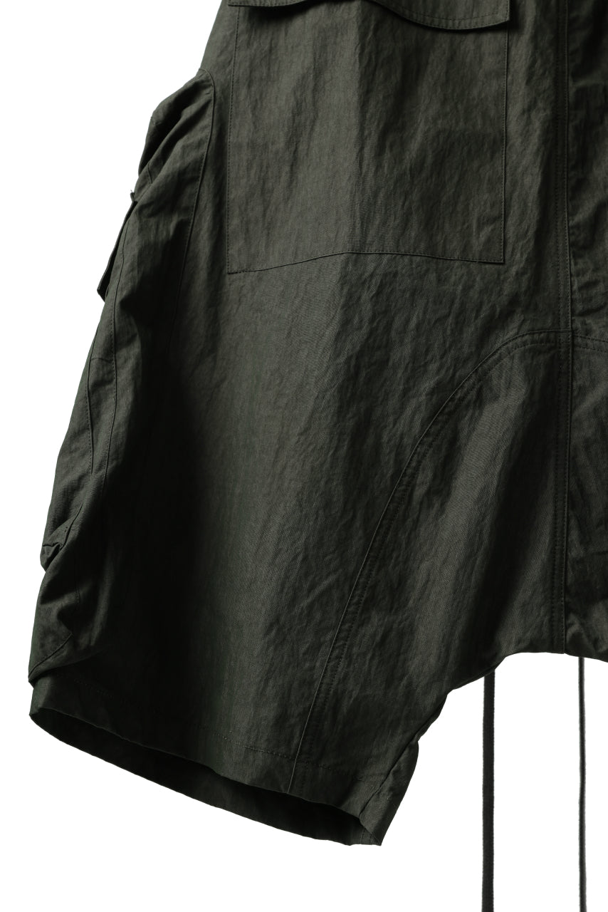 A.F ARTEFACT -BUSH- SARROUEL CARGO SHORTS (KHAKI)