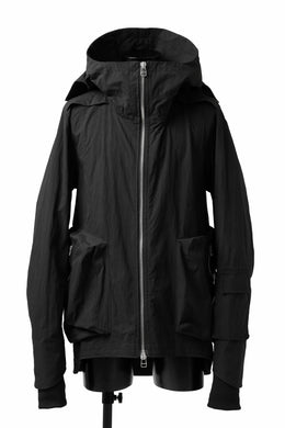 A.F ARTEFACT -LIGHT WEATHER- ZIPPER HOODED JACKET (BLACK)