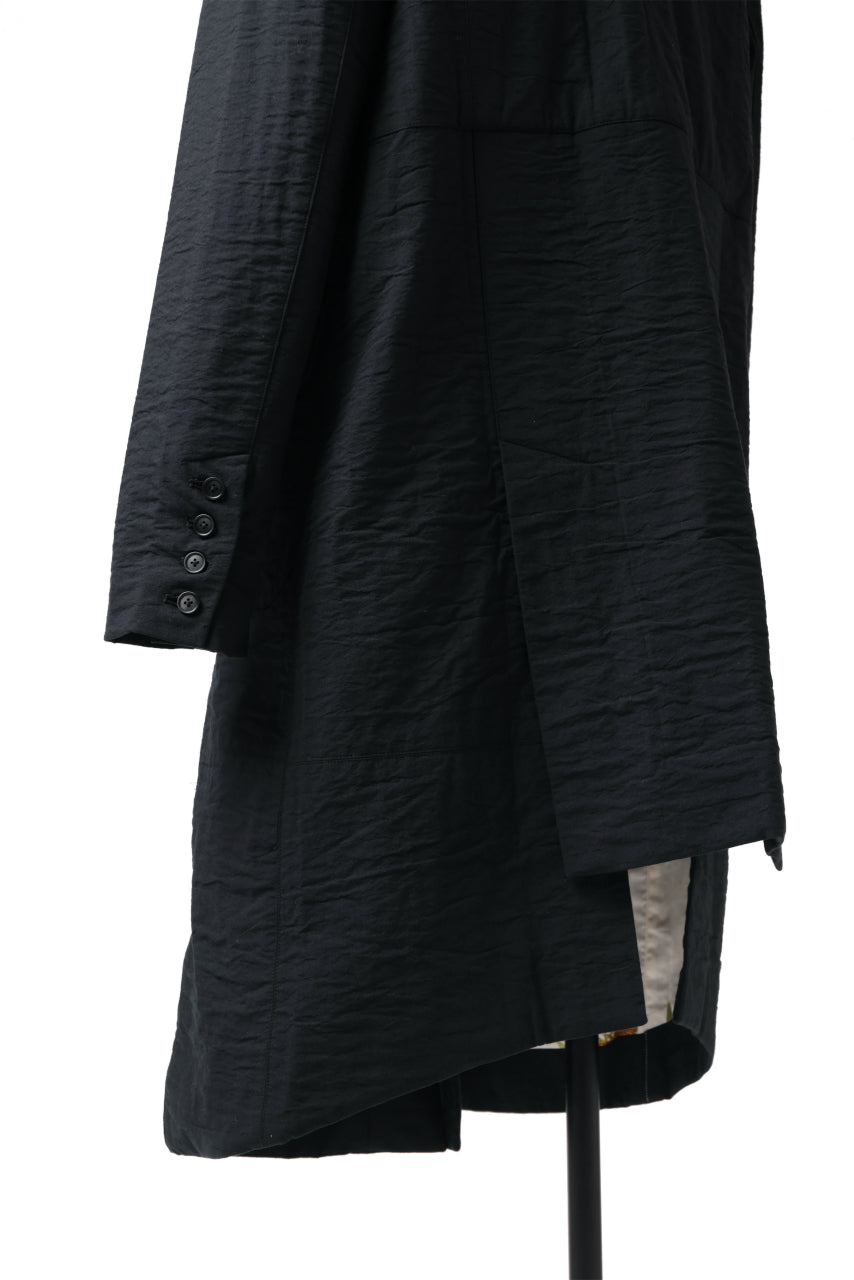 Aleksandr Manamis Double Benz Long Coat (BLACK)