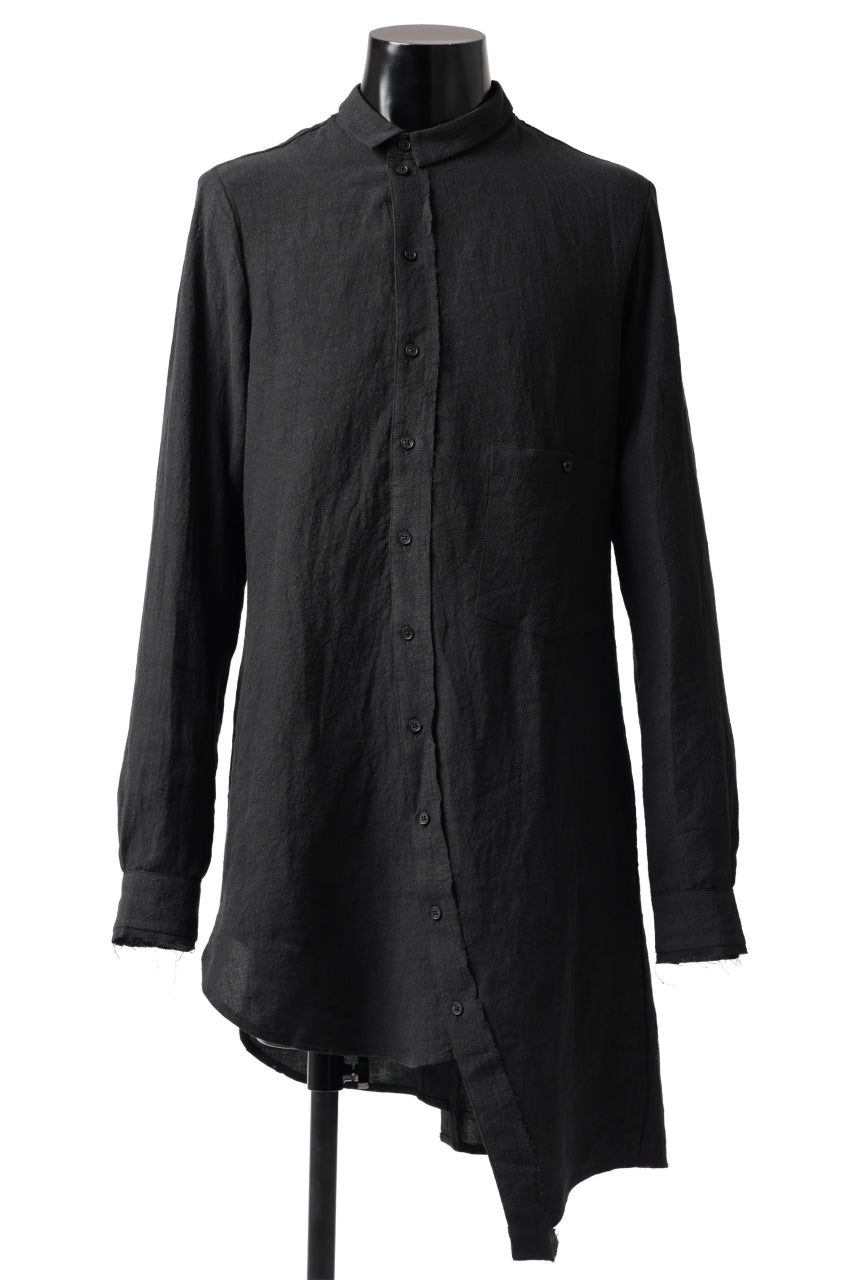 Aleksandr Manamis Asymmetry Shirt (BLACK)の商品ページ
