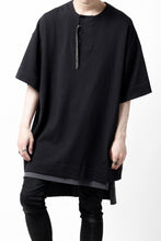 Load image into Gallery viewer, _vital henley neck tunica tops / JP paper &amp; Co Jersey (BLACK)