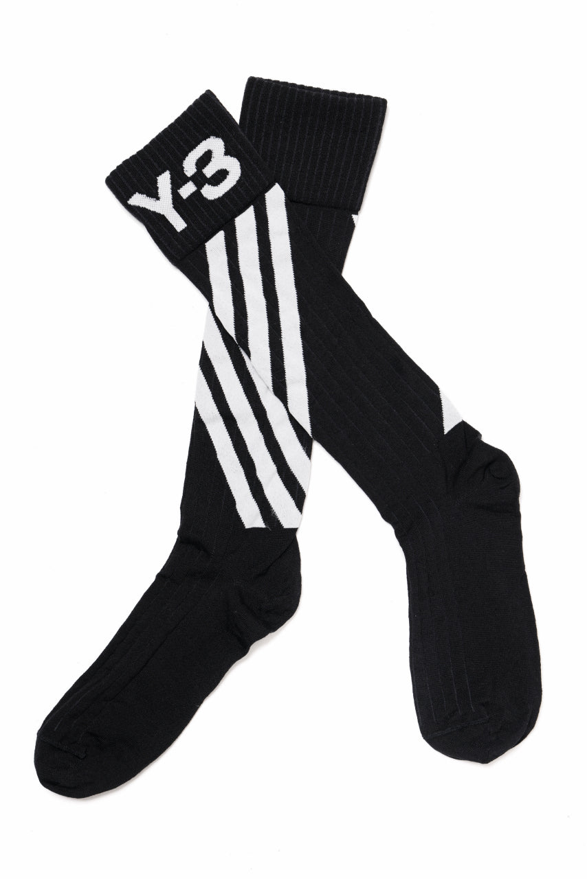 Y-3 Yohji Yamamoto STRIPE SOCKS (BLACK x CORE WHITE)の商品ページ