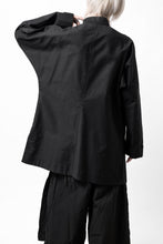 Load image into Gallery viewer, Y&#39;s CHINA SHIRT / COTTON TWILL (BLACK)