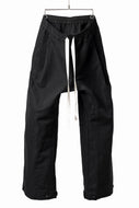 KLASICA GARNER WIDE STRING PANTS / TRI UNION HIGH DENSITY GABARDINE (BLACK)