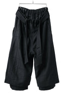 KLASICA VENT LAYERED FOLKLORE TROUSERS / BLACK BACK VENETIAN (BLACK STITCH)