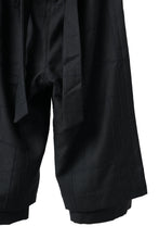 Load image into Gallery viewer, KLASICA VENT LAYERED FOLKLORE TROUSERS / BLACK BACK VENETIAN (BLACK STITCH)