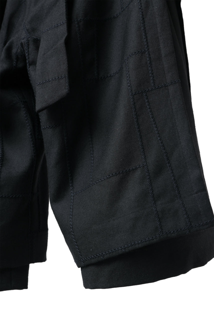 KLASICA VENT LAYERED FOLKLORE TROUSERS / BLACK BACK VENETIAN (BLACK STITCH)