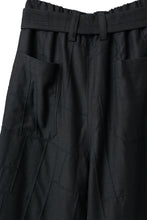 Load image into Gallery viewer, KLASICA VENT LAYERED FOLKLORE TROUSERS / BLACK BACK VENETIAN (BLACK STITCH)