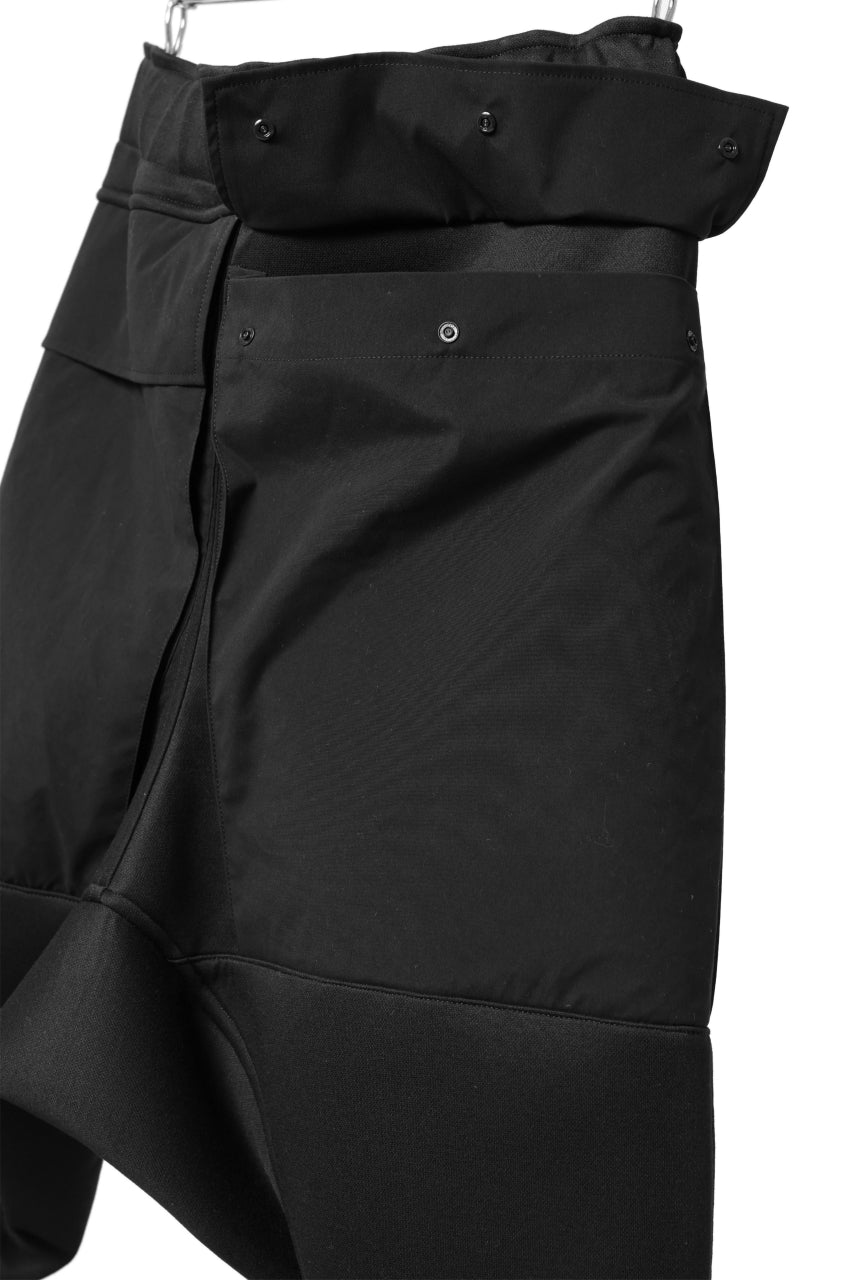 D-VEC WATER REPELLENT WarmdArt® DOUBLE KNIT EASY CUTTED PANTS (NIGHT SEA BLACK)
