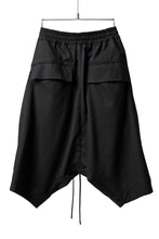 画像をギャラリービューアに読み込む, A.F ARTEFACT DRAPE SAROUEL SHORTS / TROPICAL (D.BLACK)