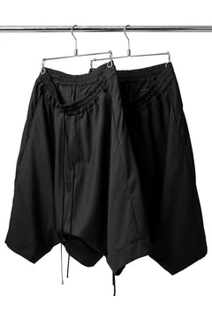 画像をギャラリービューアに読み込む, A.F ARTEFACT DRAPE SAROUEL SHORTS / TROPICAL (D.BLACK)