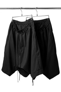 画像をギャラリービューアに読み込む, A.F ARTEFACT DRAPE SAROUEL SHORTS / TROPICAL (BLACK)