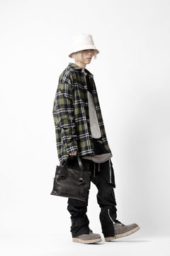 Load image into Gallery viewer, A.F ARTEFACT OVERSIZED CHECK SHIRT (KHAKI)