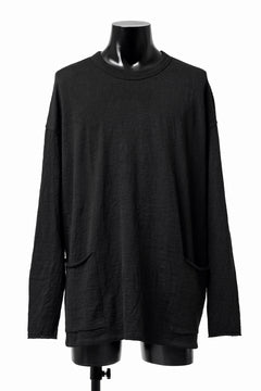 画像をギャラリービューアに読み込む, KLASICA DOZE SIDE POCKET WIDE BODY PULL / JACQUARD KNIT JERSEY (BLACK)