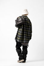 画像をギャラリービューアに読み込む, A.F ARTEFACT OVERSIZED CHECK SHIRT (KHAKI)