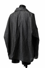 Load image into Gallery viewer, KLASICA CHEVAL EXTRA WIDE WORK JACKET / LIGHT WEIGHT DENIM (BLACK DENIM)