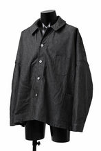 Load image into Gallery viewer, KLASICA CHEVAL EXTRA WIDE WORK JACKET / LIGHT WEIGHT DENIM (BLACK DENIM)