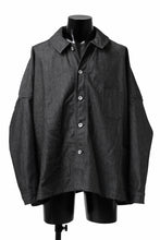 Load image into Gallery viewer, KLASICA CHEVAL EXTRA WIDE WORK JACKET / LIGHT WEIGHT DENIM (BLACK DENIM)