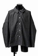 KLASICA CHEVAL EXTRA WIDE WORK JACKET / LIGHT WEIGHT DENIM (BLACK DENIM)