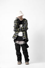 画像をギャラリービューアに読み込む, A.F ARTEFACT OVERSIZED CHECK SHIRT (KHAKI)