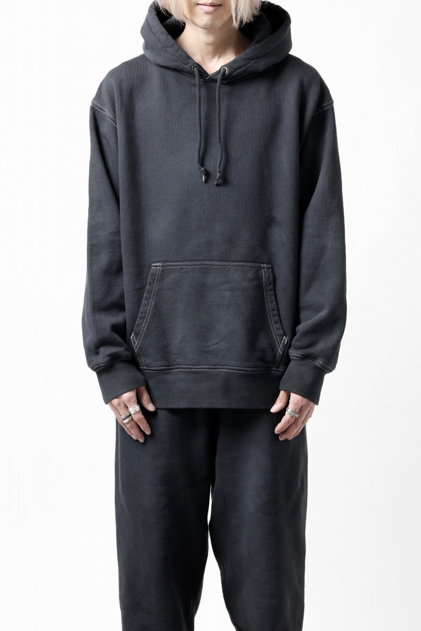 DEFORMATER.® THREE PROCESSING SWEAT HOODIE - DYED/BIO/FROST EFFECT