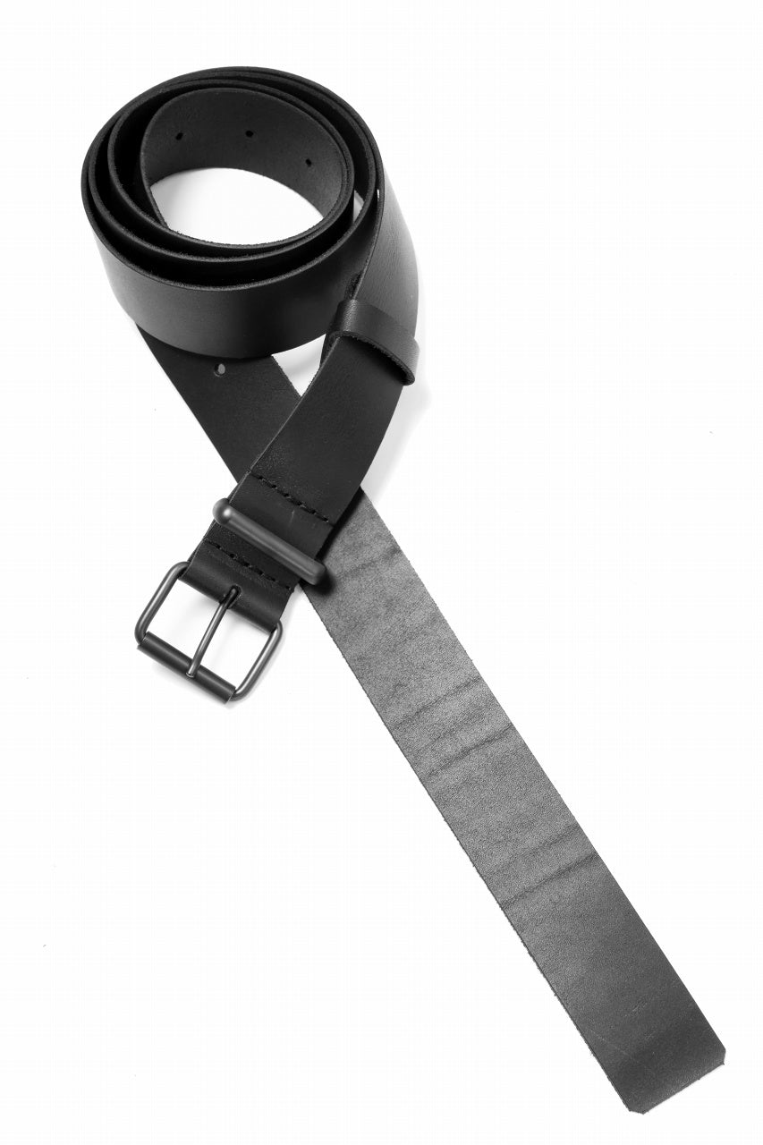 Load image into Gallery viewer, PAL OFFNER WIDE BELT / CALF LEATHER (BLACK)