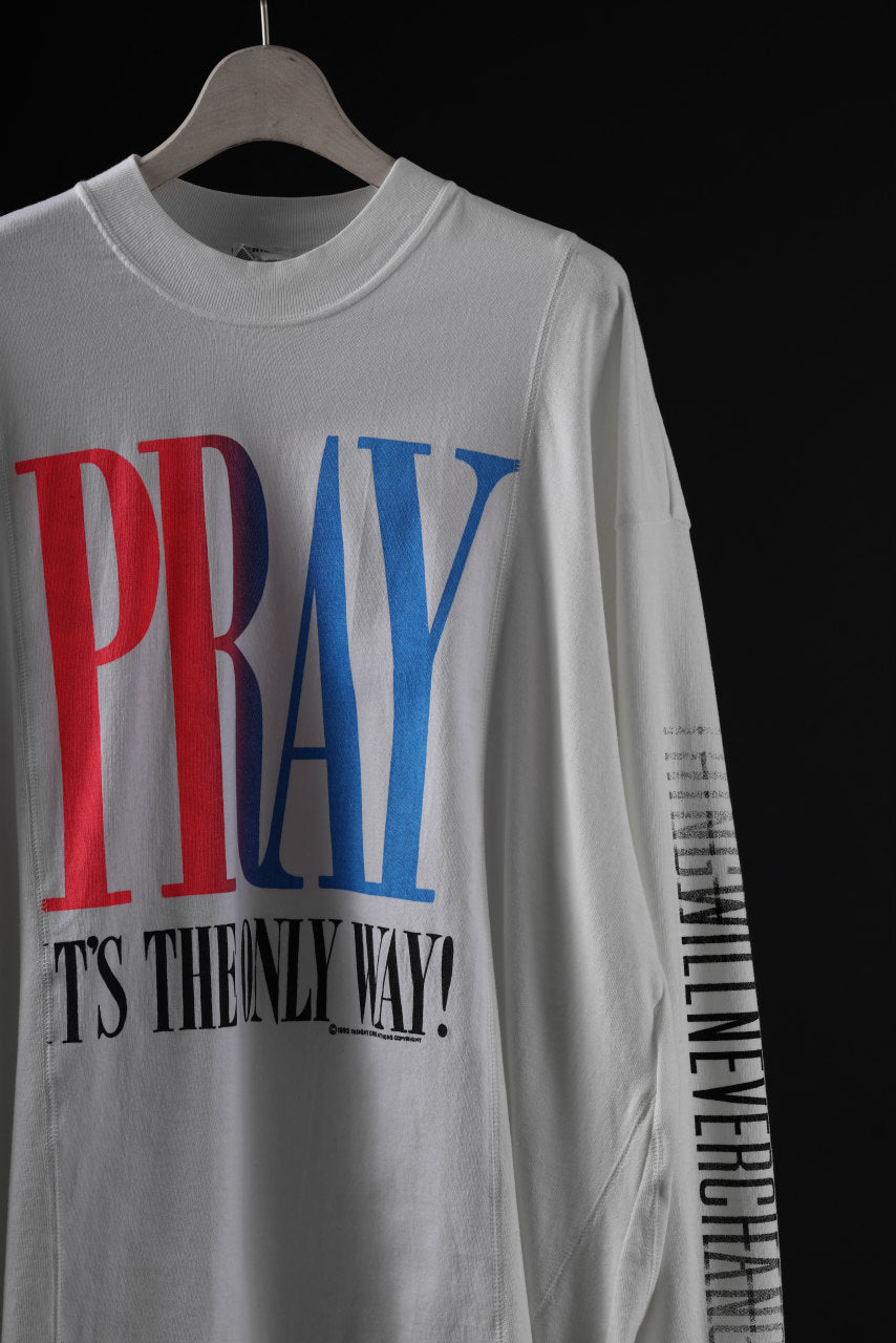 CHANGES exclusive VINTAGE REMAKE LS TOPS (WORDS-PRAY IT'S THE ONLY WAY!-2E)