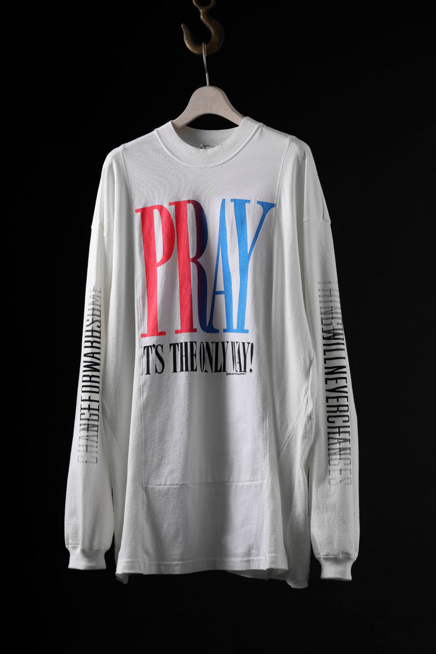 CHANGES exclusive VINTAGE REMAKE LS TOPS (WORDS-PRAY IT'S THE ONLY