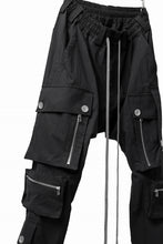 Load image into Gallery viewer, A.F ARTEFACT -RIPSTOP- SARROUEL CARGO LONG PANTS (BLACK)